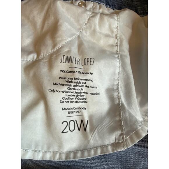 JENNIFER LOPEZ DENIM JEANS SIZE 20W - Picture 3 of 4